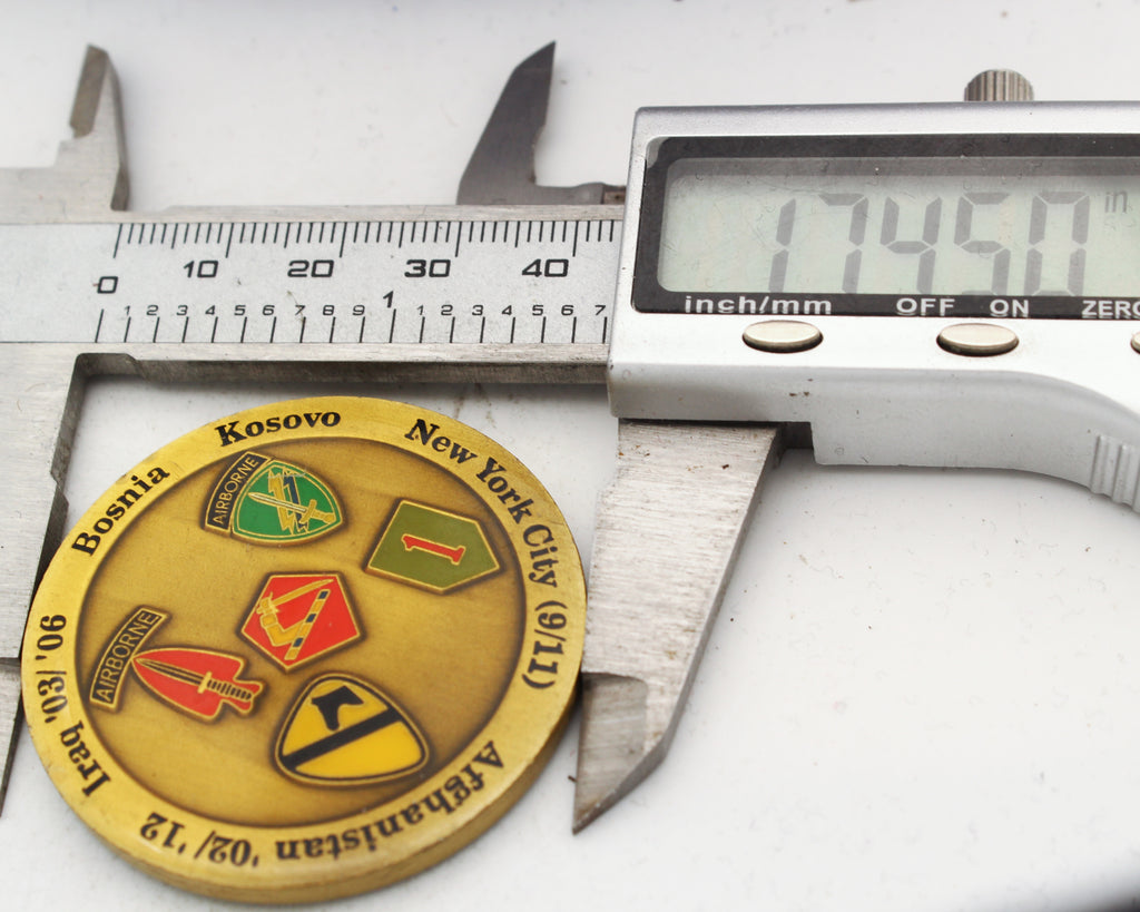 126th Military History Detachment Warrior Bards Challenge Coin 1.75" Copper Pre-Owned