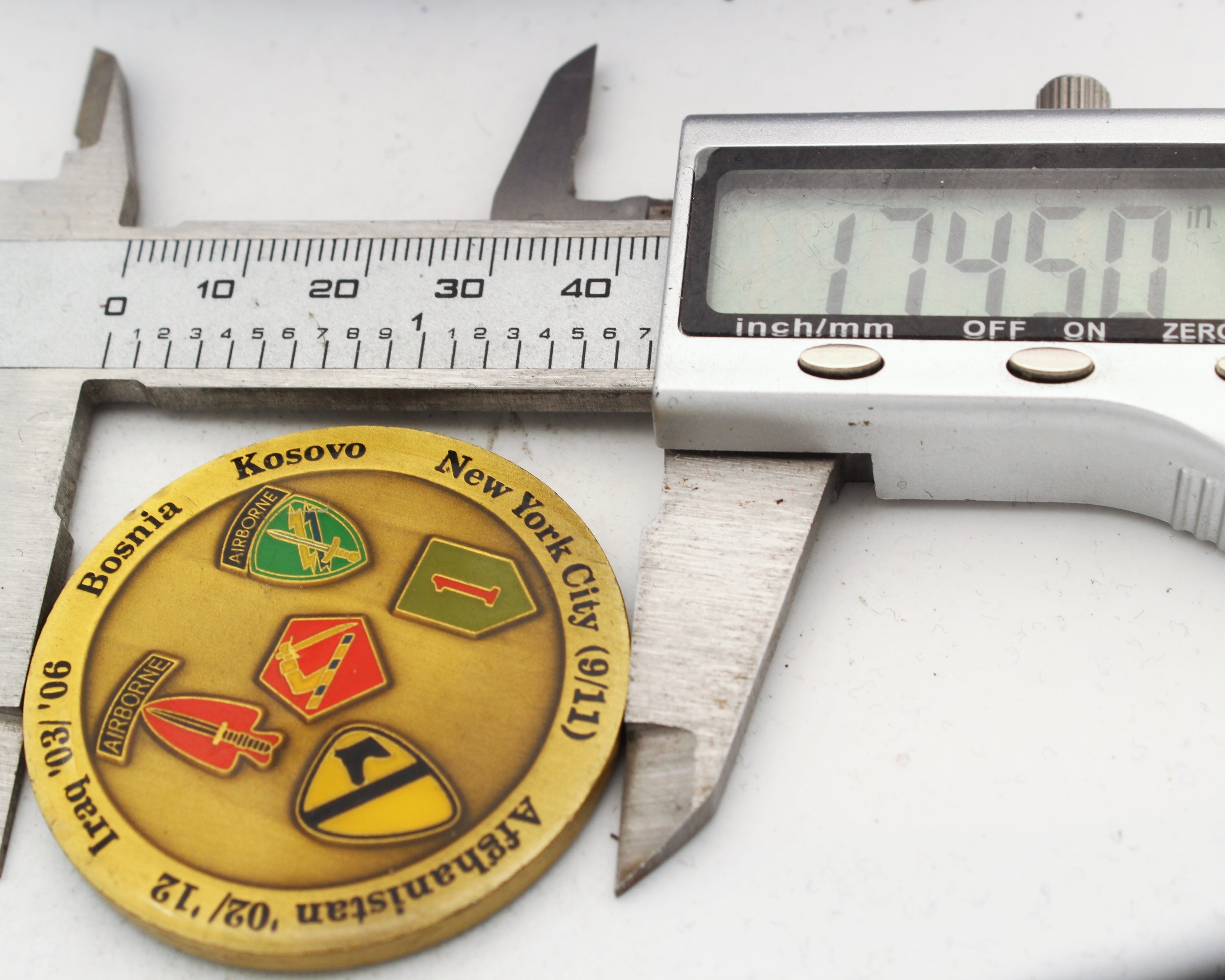 126th Military History Detachment Warrior Bards Challenge Coin 1.75" Copper Pre-Owned