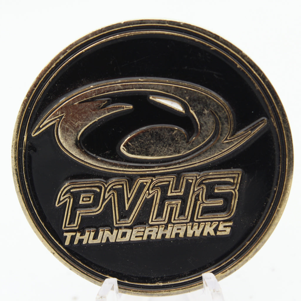 Prairie View Thunderhawks PVHS Challenge Coin 1.75" Copper Pre-Owned