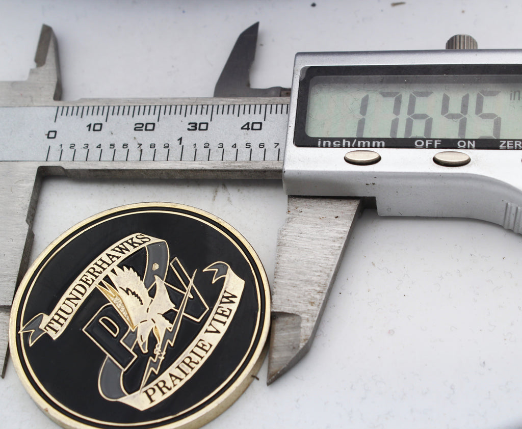 Prairie View Thunderhawks PVHS Challenge Coin 1.75" Copper Pre-Owned