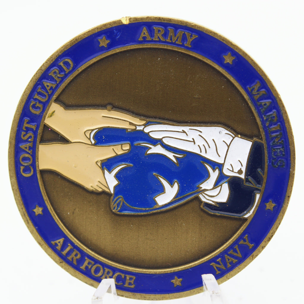 Memorial Honor Detail Riverside National Cemetery Challenge Coin 1.75" Copper Pre-Owned