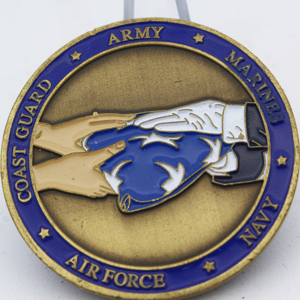 Memorial Honor Detail Riverside National Cemetery Challenge Coin 1.75" Copper Pre-Owned