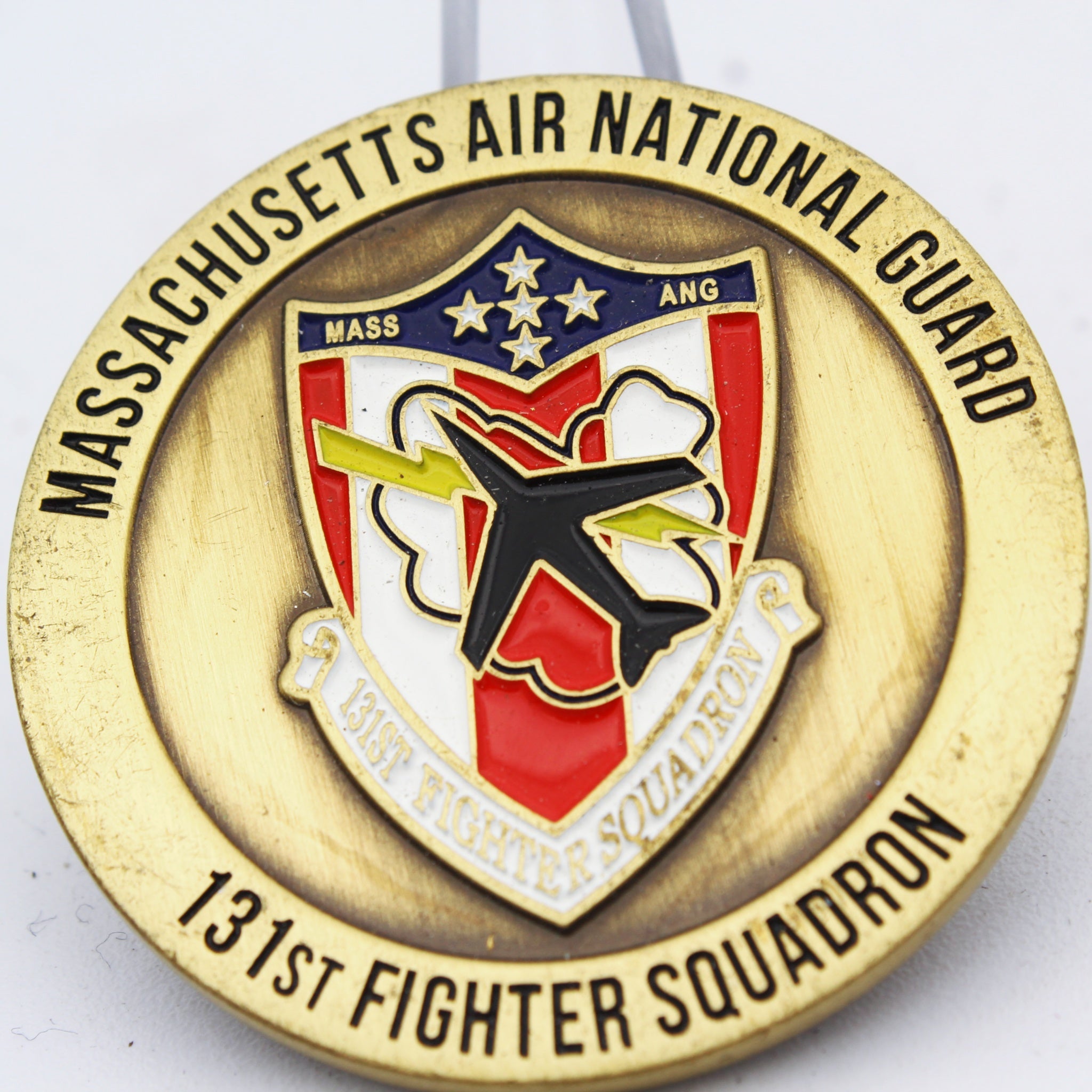 Massachusetts Air National Guard 131st Fighter Squadron F-15 Challenge Coin Pre-owned
