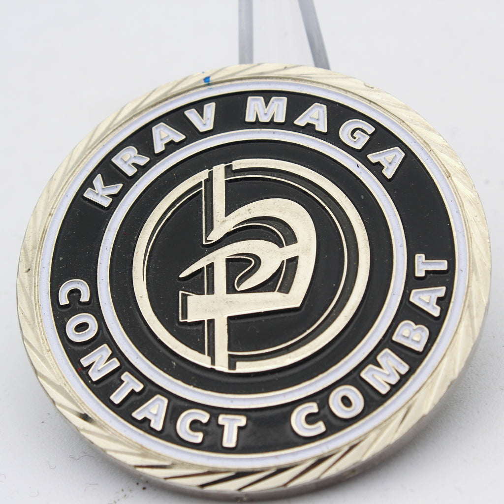 Spartan Krav Maga Contact Combat 2.0'' Copper Challenge Coin Collectible Pre-owned