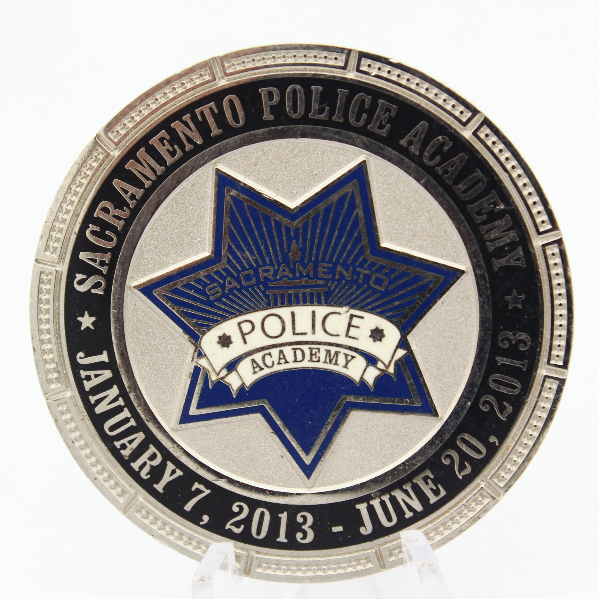 Sacramento Police Academy One Team One Fight 2013 Challenge Coin Pre-owned