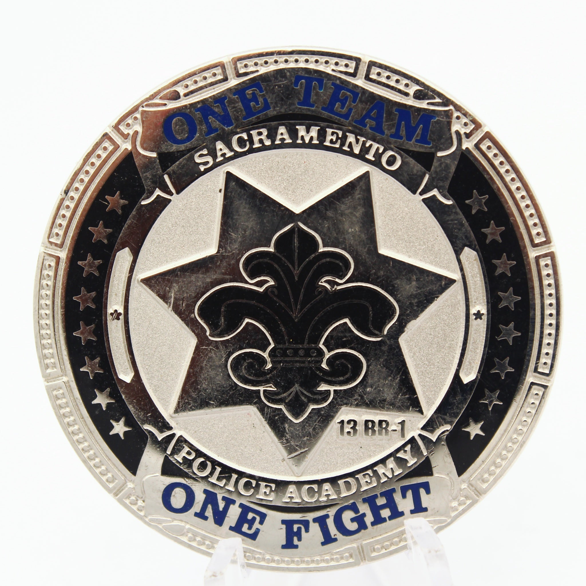 Sacramento Police Academy One Team One Fight 2013 Challenge Coin Pre-owned
