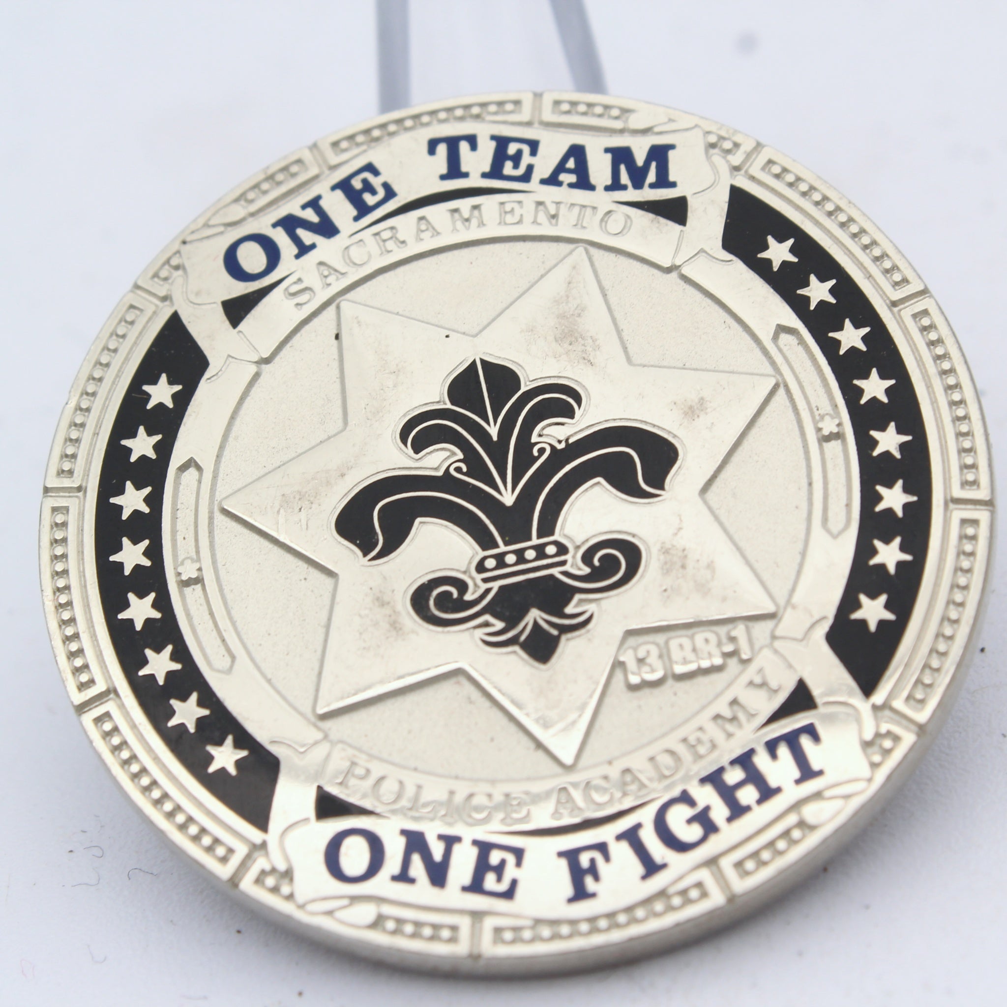Sacramento Police Academy One Team One Fight 2013 Challenge Coin Pre-owned