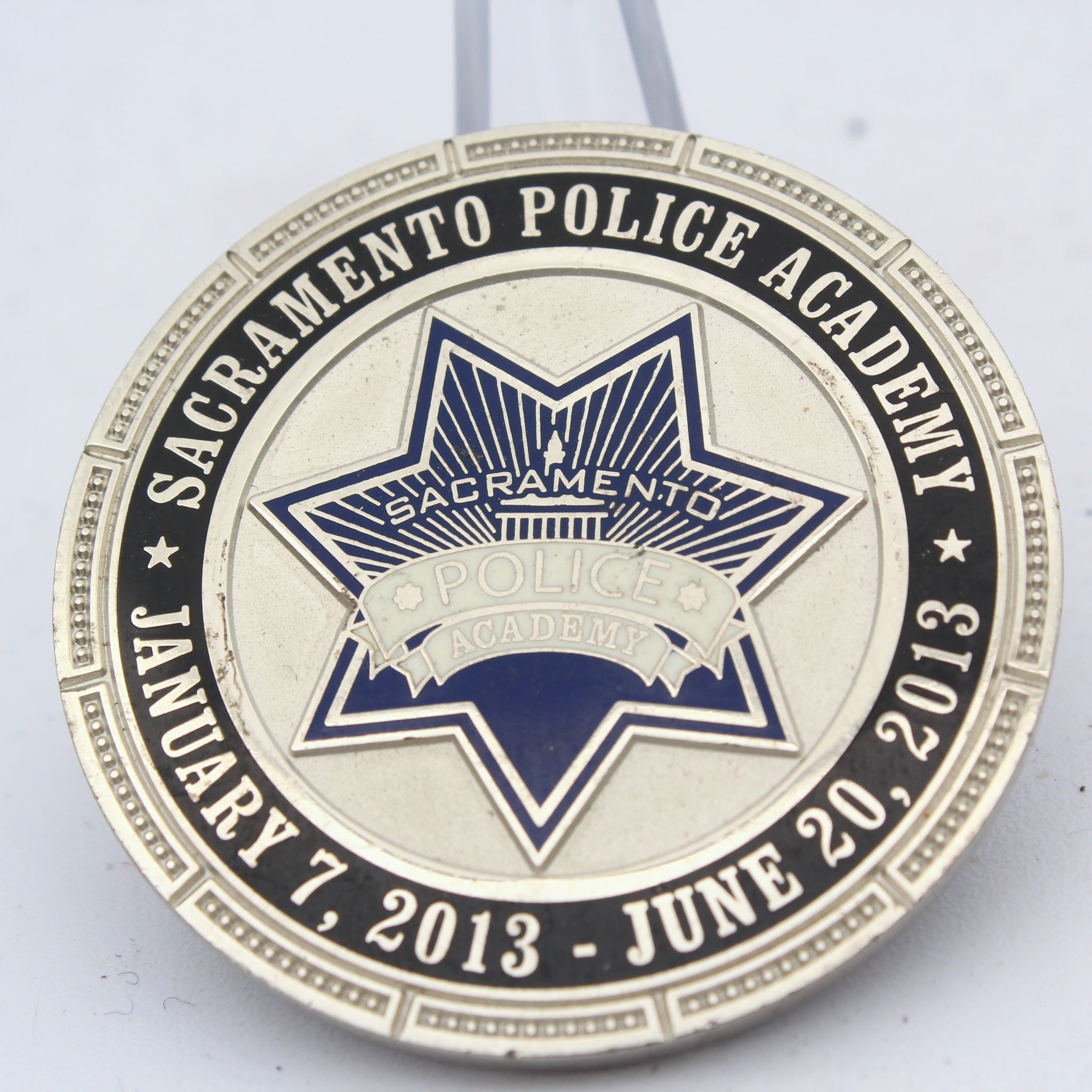 Sacramento Police Academy One Team One Fight 2013 Challenge Coin Pre-owned
