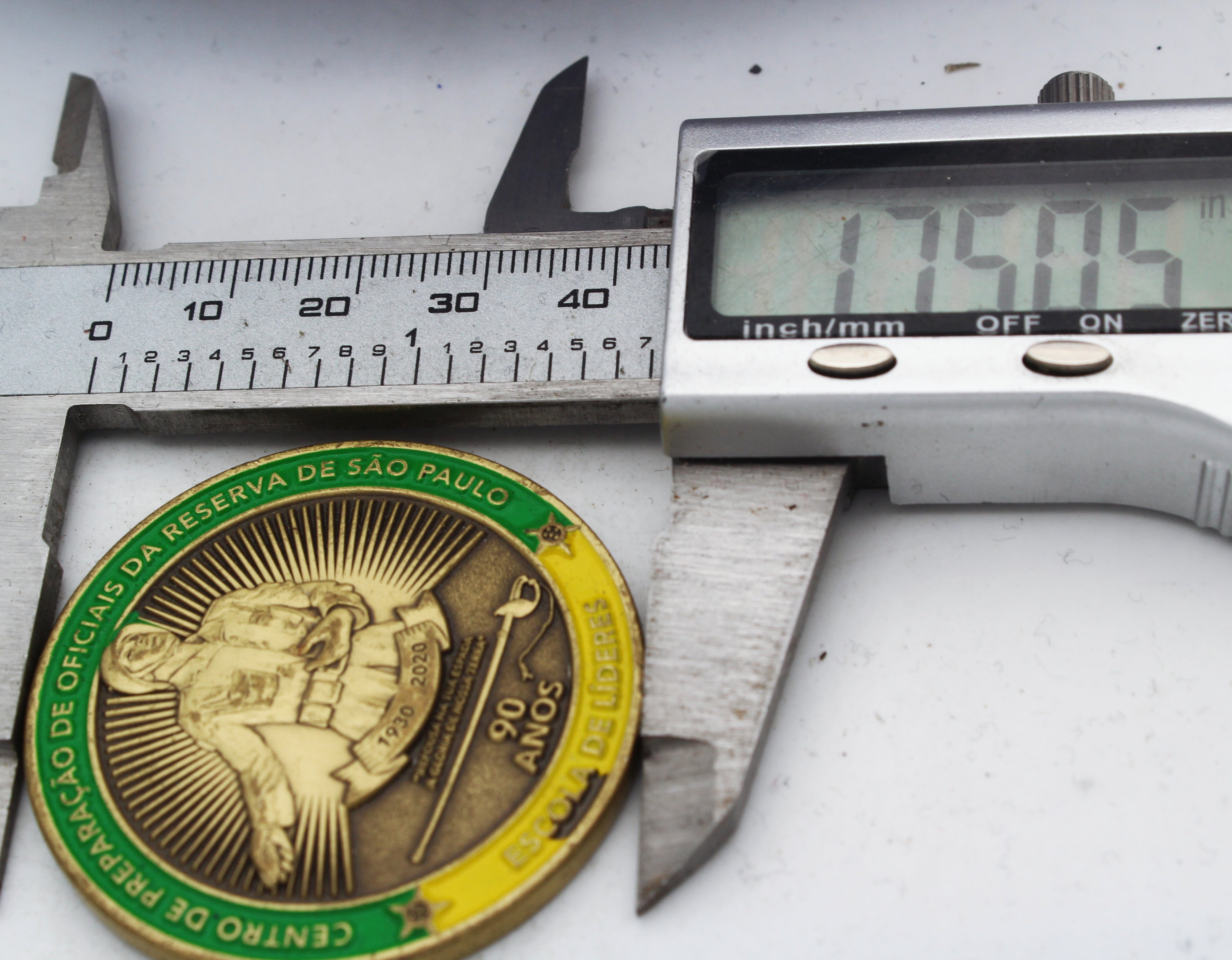 São Paulo Reserve Officers Training Center 90 Years 1.75'' Challenge Coin