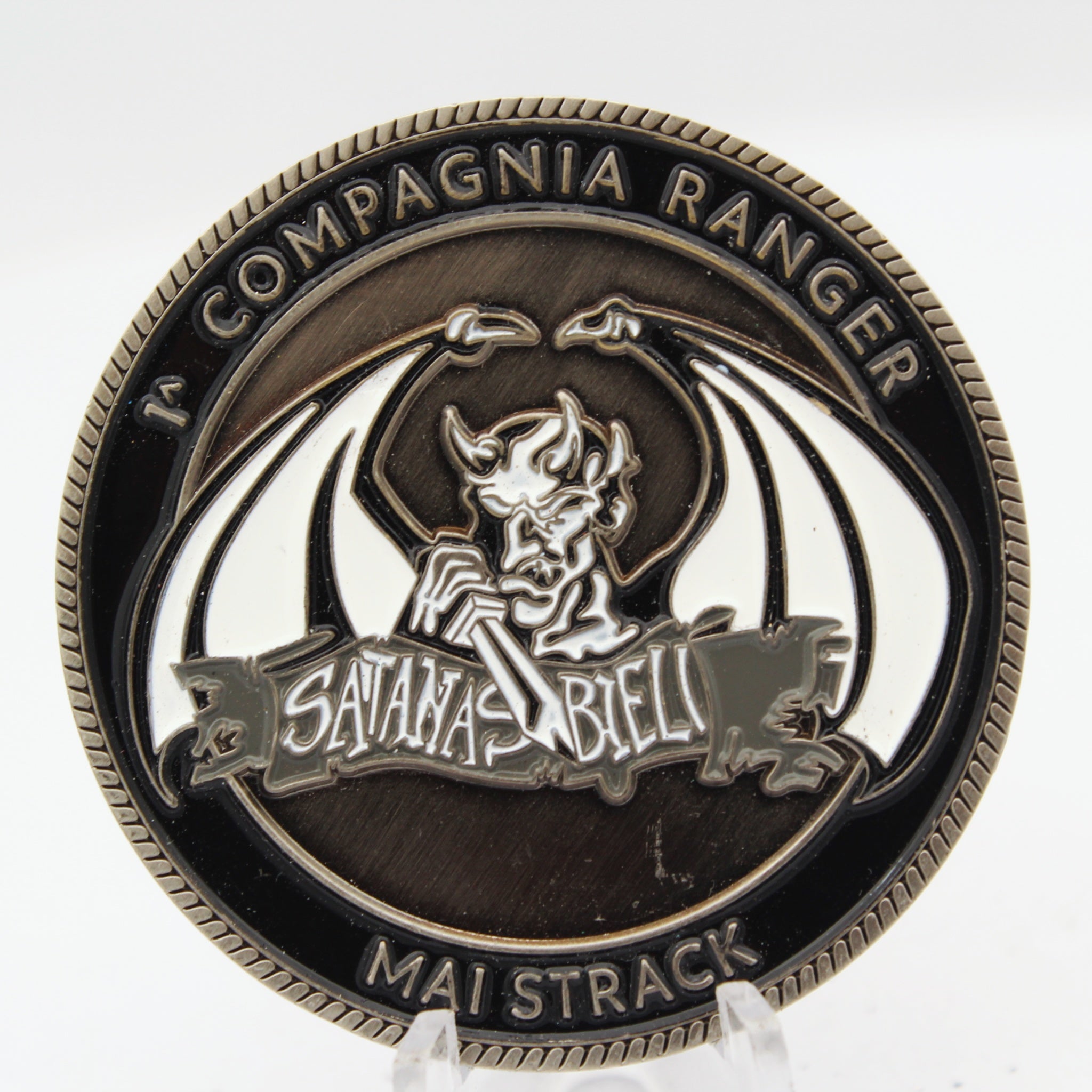 Italian Army Monte Cervino Ranger Battalion 1st Company Challenge Coin 2” Copper Collectible