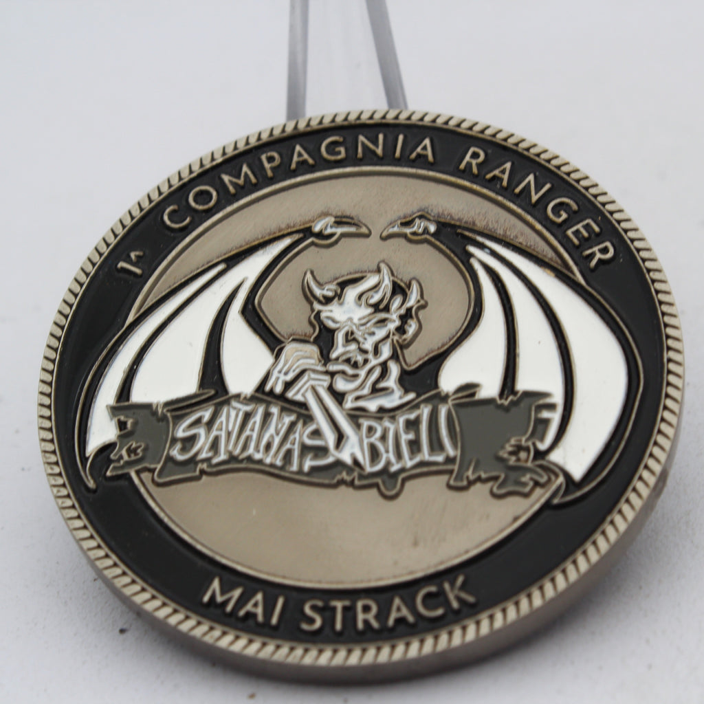 Italian Army Monte Cervino Ranger Battalion 1st Company Challenge Coin 2” Copper Collectible