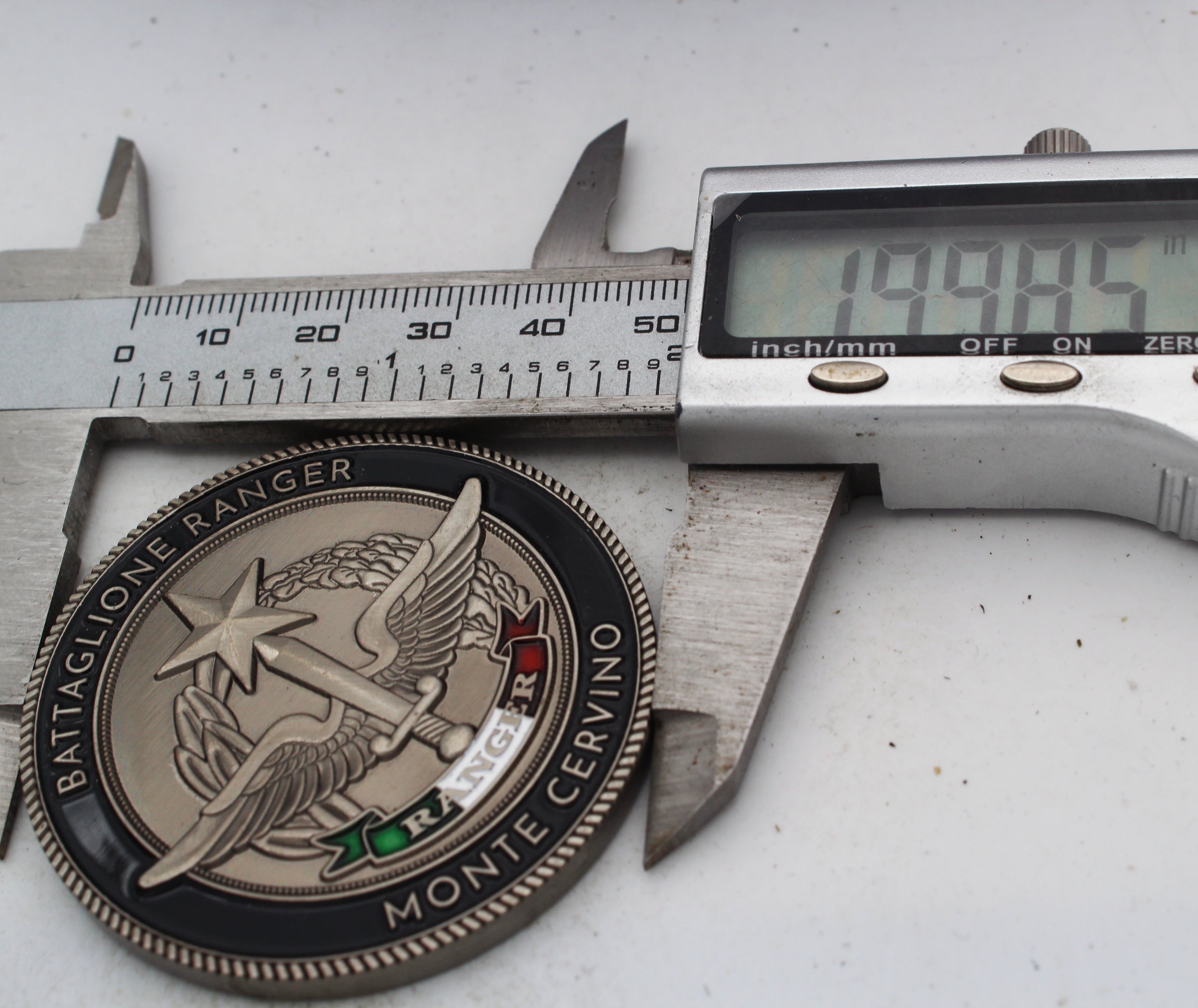 Italian Army Monte Cervino Ranger Battalion 1st Company Challenge Coin 2” Copper Collectible