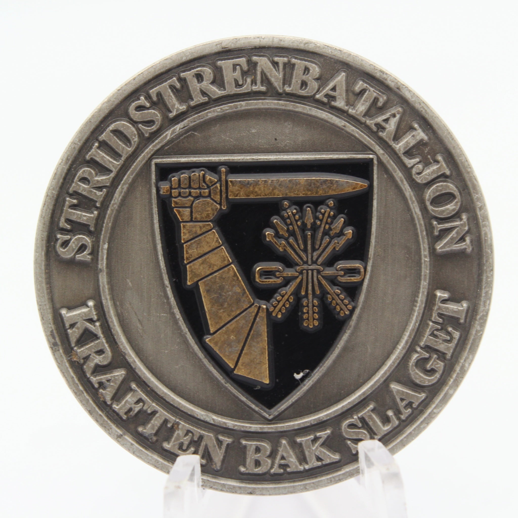 Norwegian Stridstrenbataljon Kompani 1 Challenge Coin 1.5” Copper Collectible Pre-owned