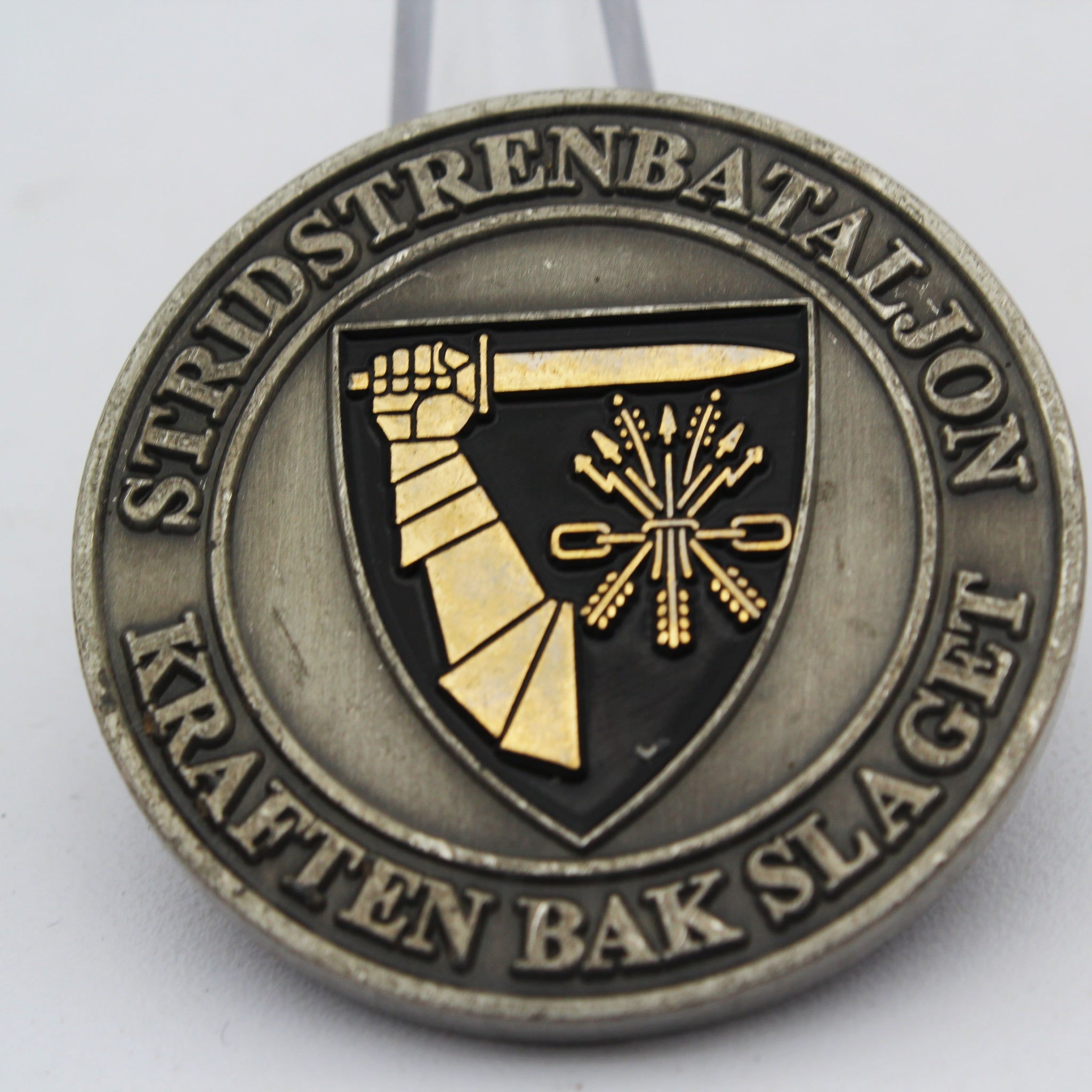 Norwegian Stridstrenbataljon Kompani 1 Challenge Coin 1.5” Copper Collectible Pre-owned
