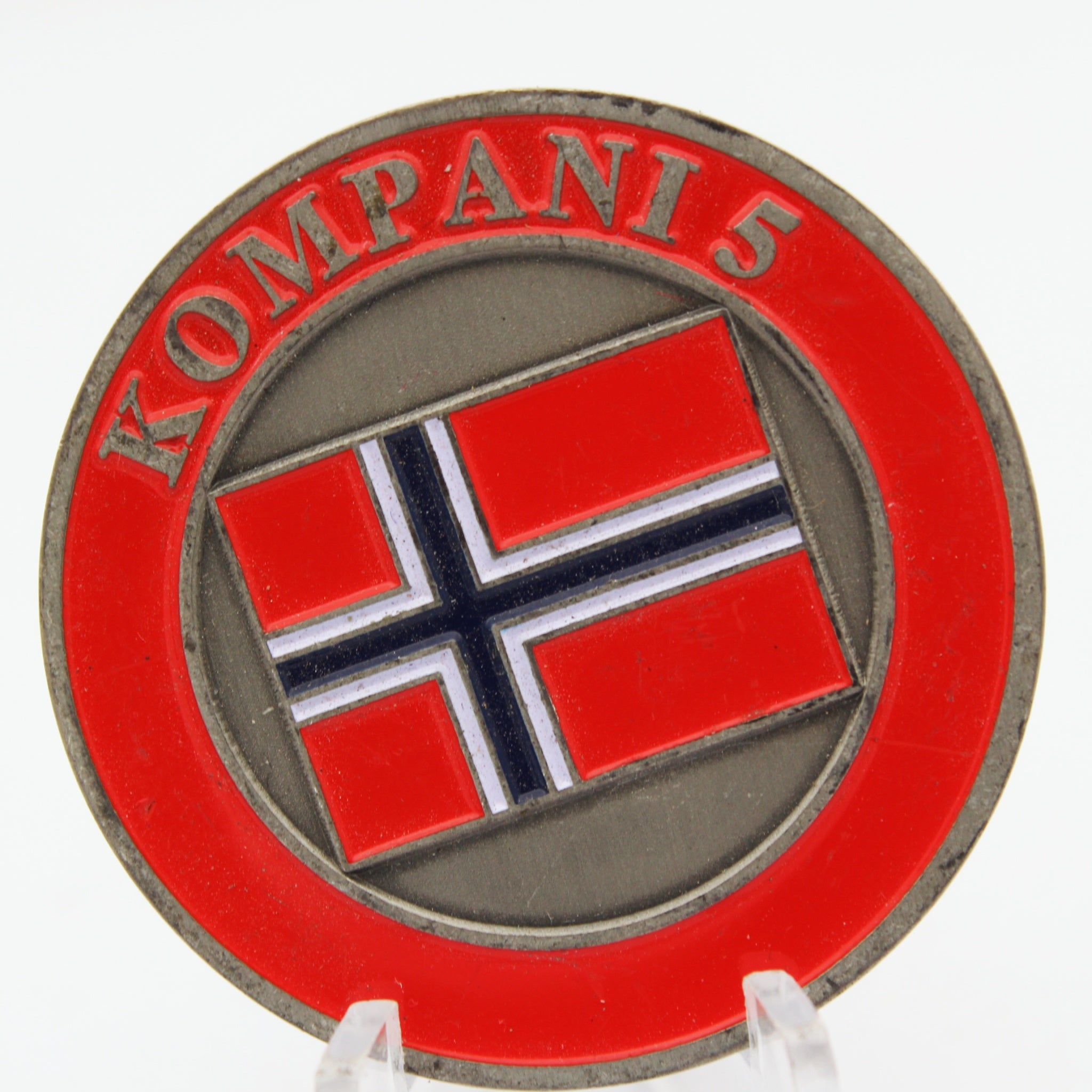 Norwegian Stridstrenbataljon Kompani 5 Challenge Coin 1.5” Copper Collectible Pre-owned