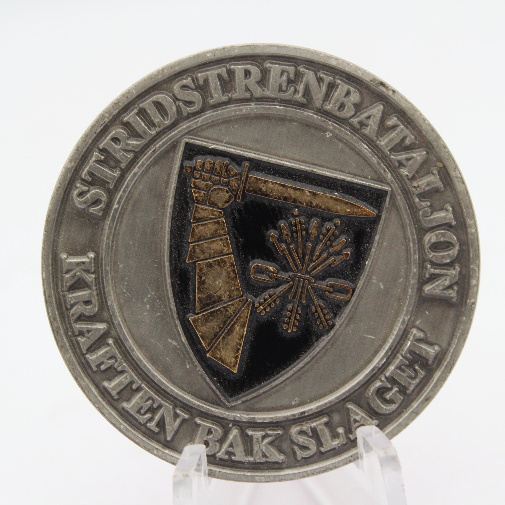 Norwegian Stridstrenbataljon Kompani 4 Challenge Coin 1.5” Copper Collectible Pre-owned