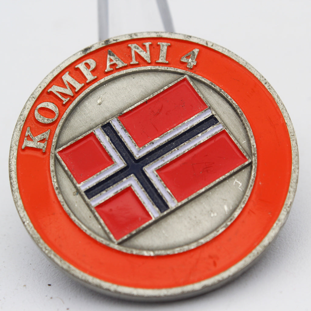 Norwegian Stridstrenbataljon Kompani 4 Challenge Coin 1.5” Copper Collectible Pre-owned