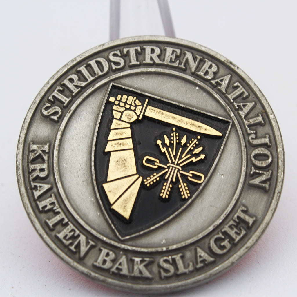Norwegian Stridstrenbataljon Kompani 4 Challenge Coin 1.5” Copper Collectible Pre-owned