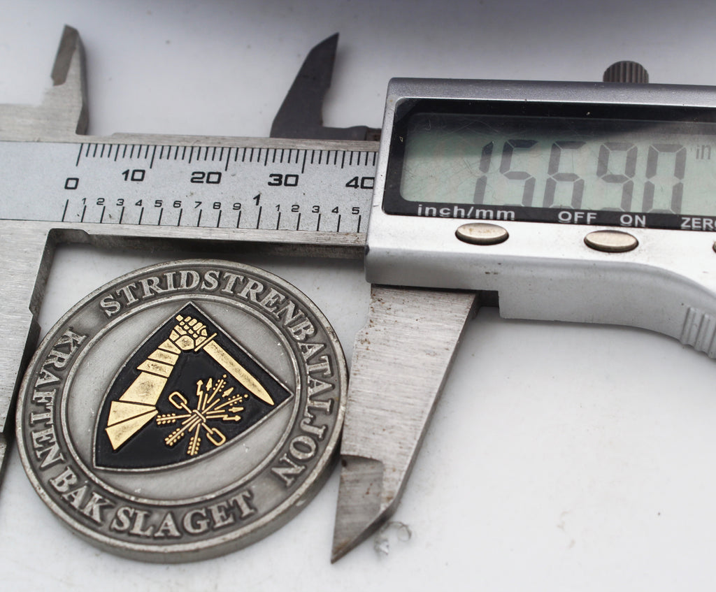 Norwegian Stridstrenbataljon Kompani 4 Challenge Coin 1.5” Copper Collectible Pre-owned