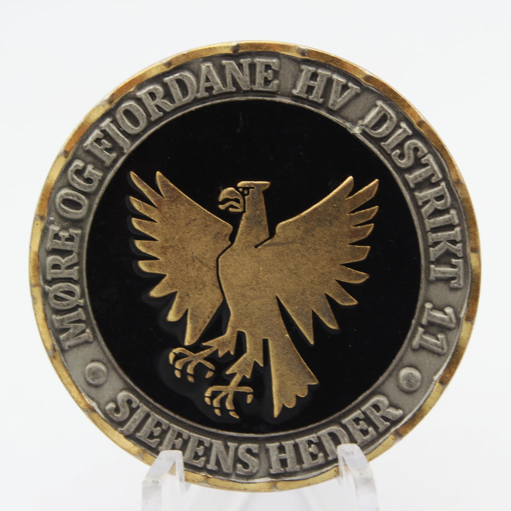 Norwegian Home Guard Møre og Fjordane HV District 11 Challenge Coin 1.5” Copper Collectible Pre-owned