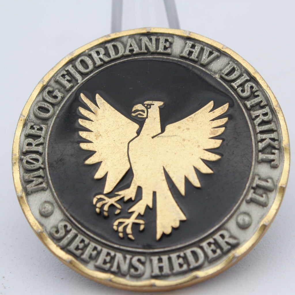 Norwegian Home Guard Møre og Fjordane HV District 11 Challenge Coin 1.5” Copper Collectible Pre-owned