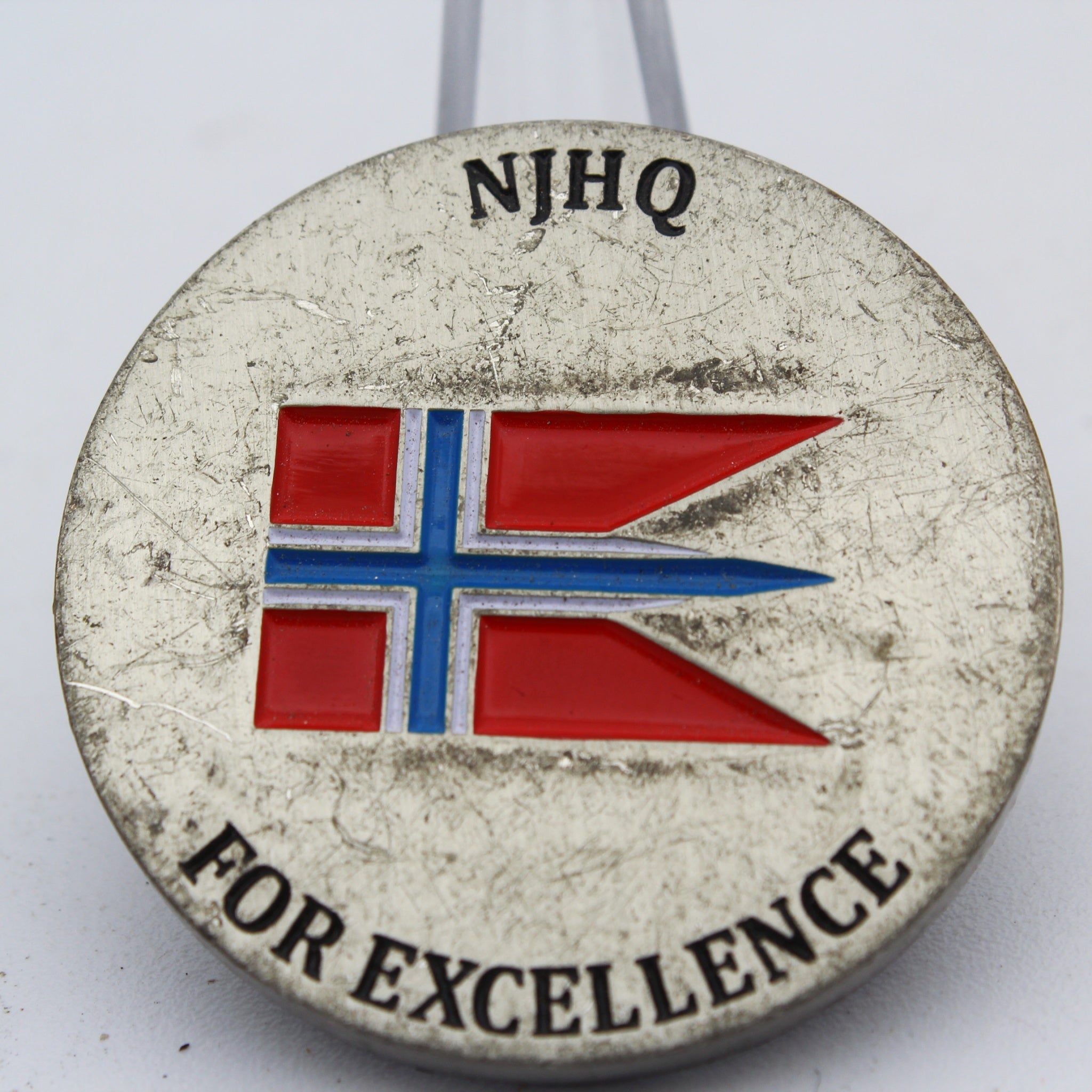 Norwegian Joint Headquarters NJHQ For Excellence Challenge Coin 1.5” Copper Collectible Pre-owned