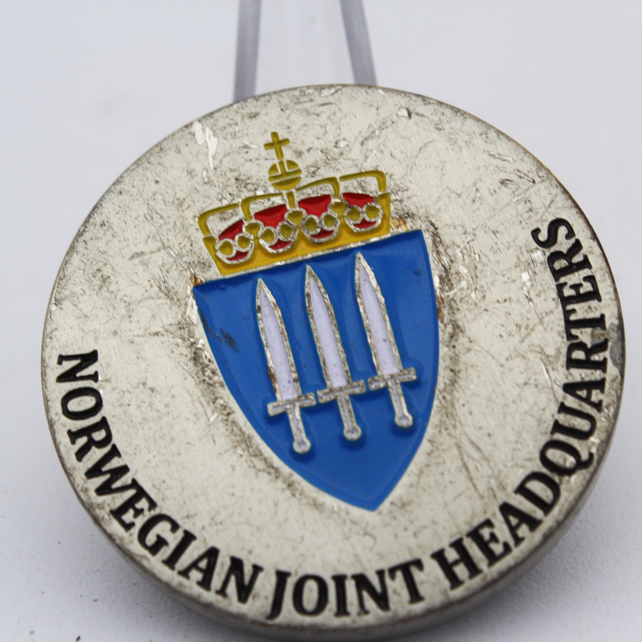 Norwegian Joint Headquarters NJHQ For Excellence Challenge Coin 1.5” Copper Collectible Pre-owned