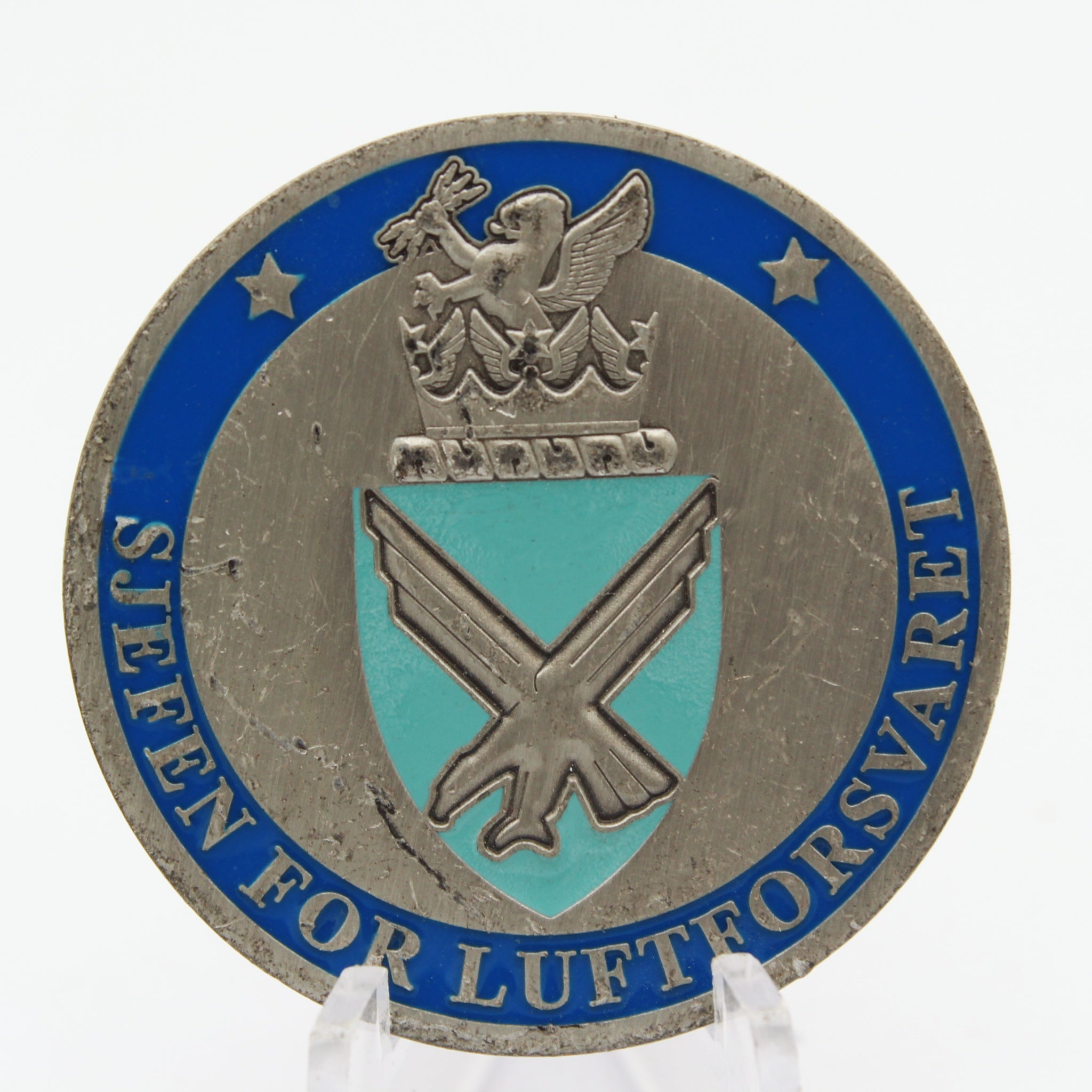 Royal Norwegian Air Force Chief Challenge Coin 1.5” Copper Collectible Pre-owned