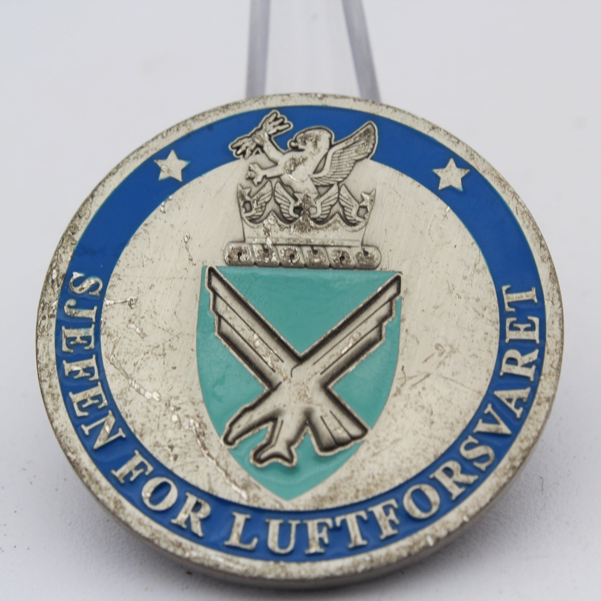 Royal Norwegian Air Force Chief Challenge Coin 1.5” Copper Collectible Pre-owned