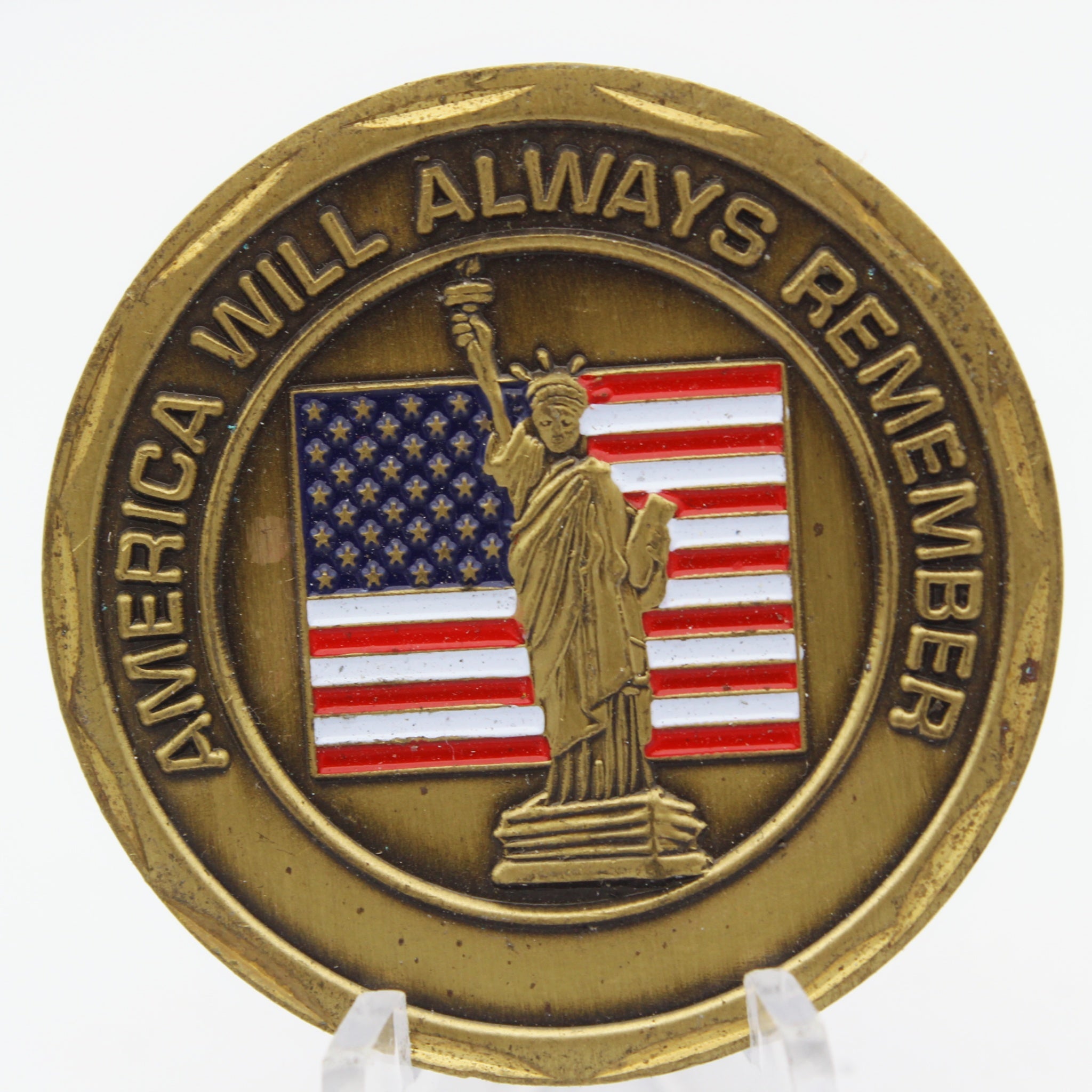 America Will Always Remember POW MIA Challenge Coin 1.6” Copper Collectible