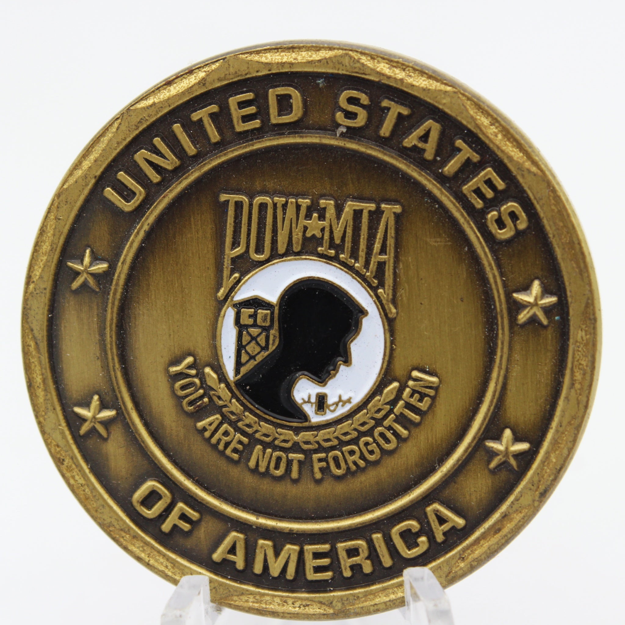 America Will Always Remember POW MIA Challenge Coin 1.6” Copper Collectible