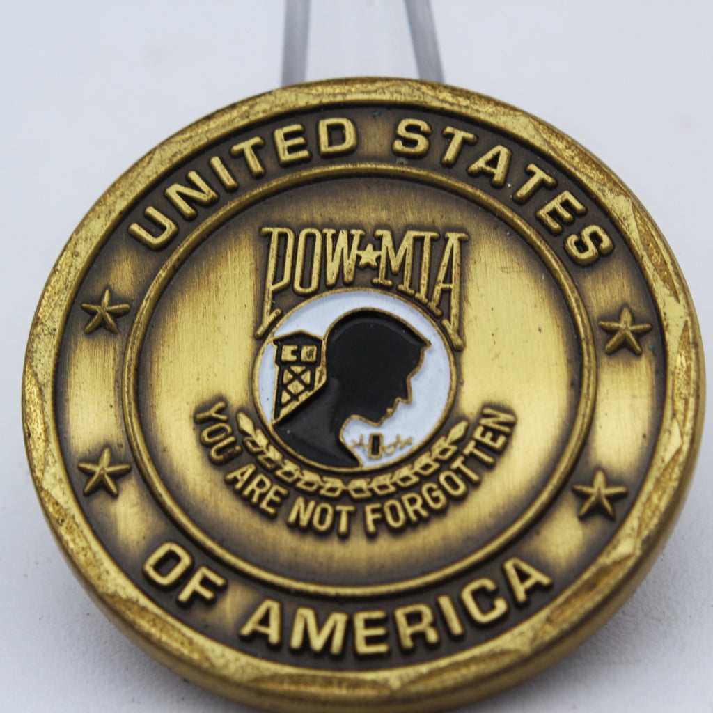 America Will Always Remember POW MIA Challenge Coin 1.6” Copper Collectible