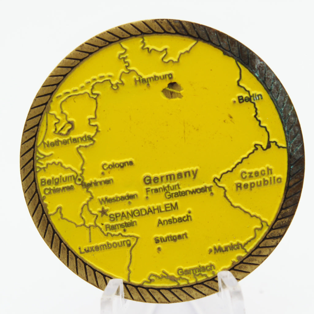 Spangdahlem Germany Seek Attack Destroy Challenge Coin 1.6” Copper Collectible Pre-owned