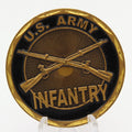 U.S. Army Infantry Crossed Rifles Challenge Coin 1.6” Copper Collectible Pre-owned