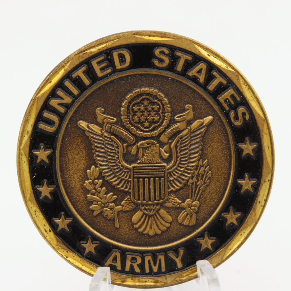 U.S. Army Infantry Crossed Rifles Challenge Coin 1.6” Copper Collectible Pre-owned