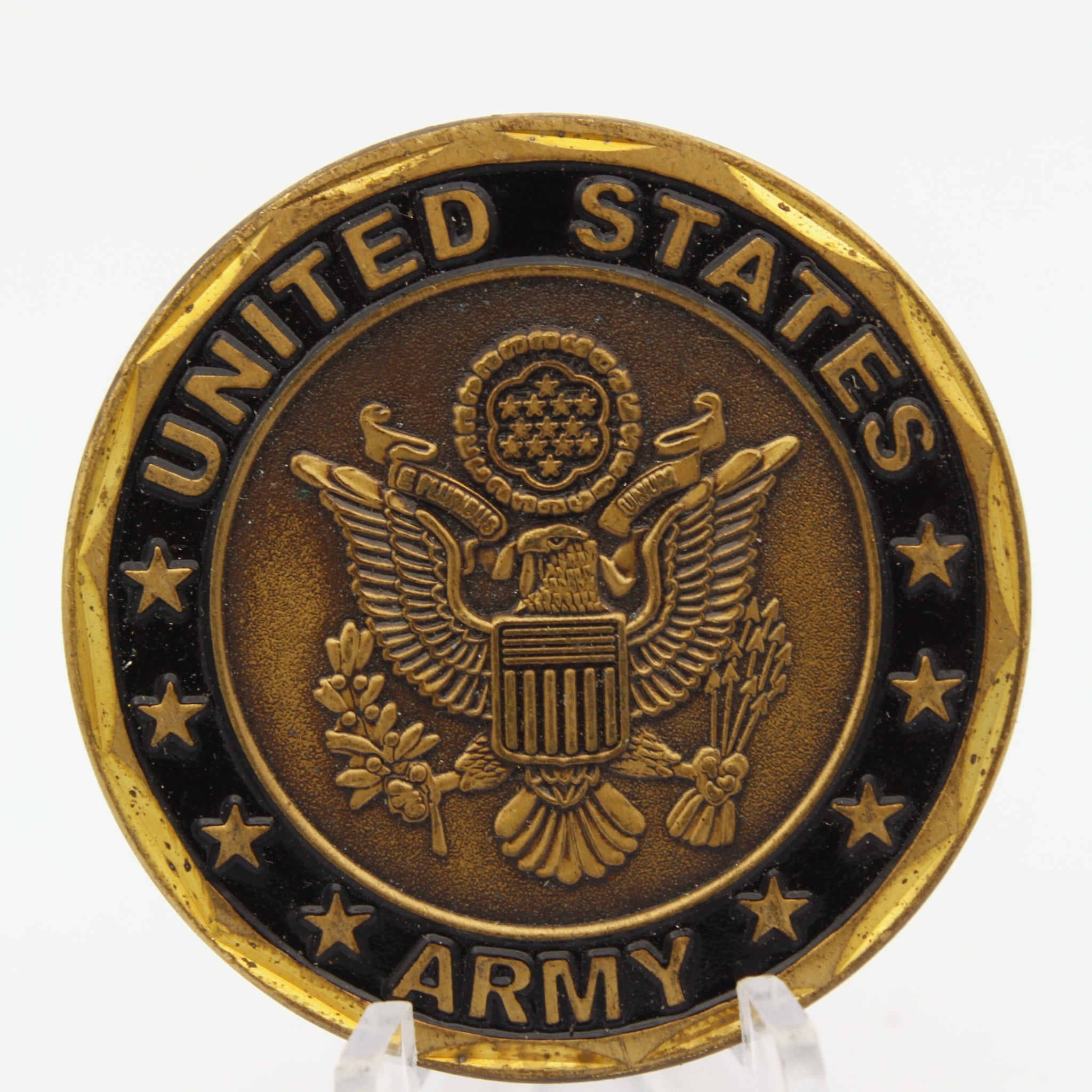 U.S. Army Infantry Crossed Rifles Challenge Coin 1.6” Copper Collectible Pre-owned