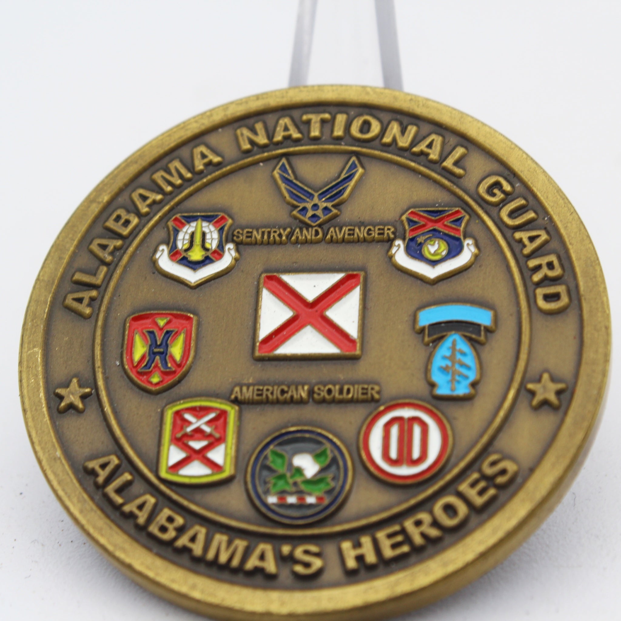 Alabama National Guard Alabama’s Heroes Adjutant General Challenge Coin 1.75” Copper Collectible Pre-owned