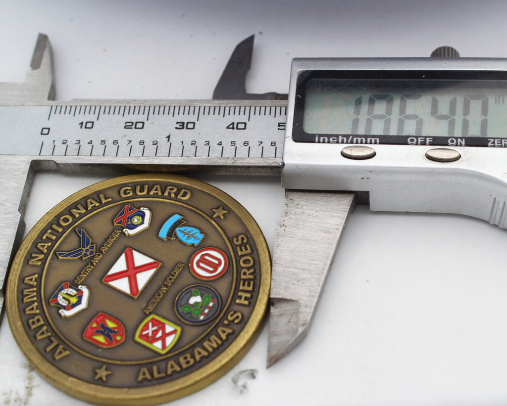 Alabama National Guard Alabama’s Heroes Adjutant General Challenge Coin 1.75” Copper Collectible Pre-owned