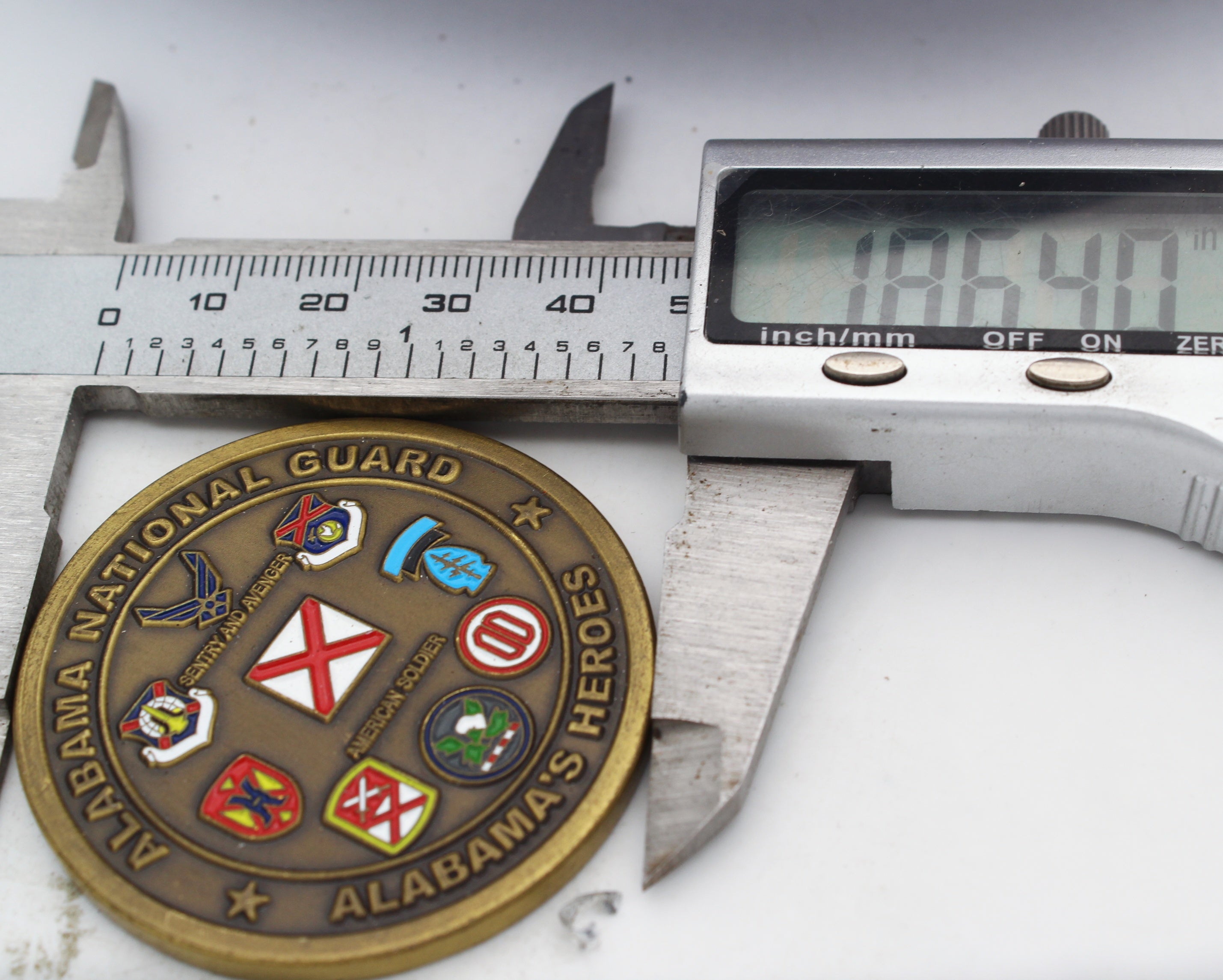 Alabama National Guard Alabama’s Heroes Adjutant General Challenge Coin 1.75” Copper Collectible Pre-owned
