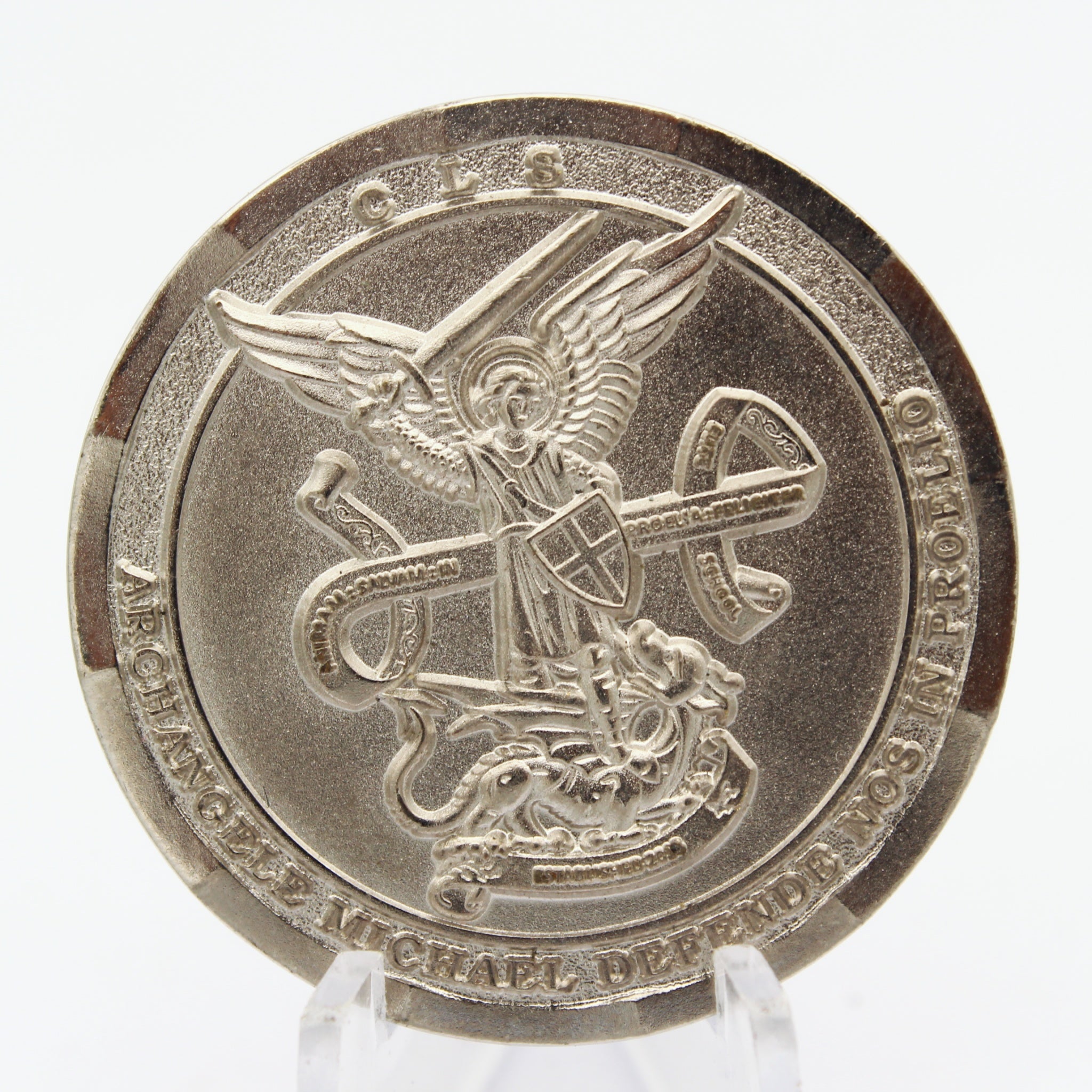 Czech Republic Certified CLS Combat Lifesaver Archangel Michael Challenge Coin 1.5” Copper Collectible Pre-owned