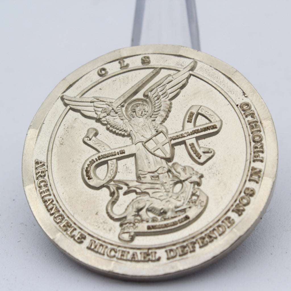 Czech Republic Certified CLS Combat Lifesaver Archangel Michael Challenge Coin 1.5” Copper Collectible Pre-owned