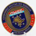 Brazilian Army CMSE Southeast Military Command Challenge Coin 1.75” Copper Collectible Pre-owned
