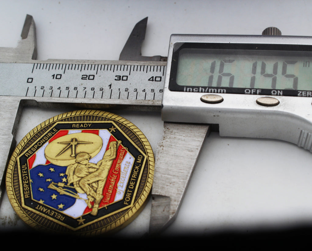 Fort Detrick MD Sustainable Community of Excellence Challenge Coin 1.6” Copper Collectible Pre-owned