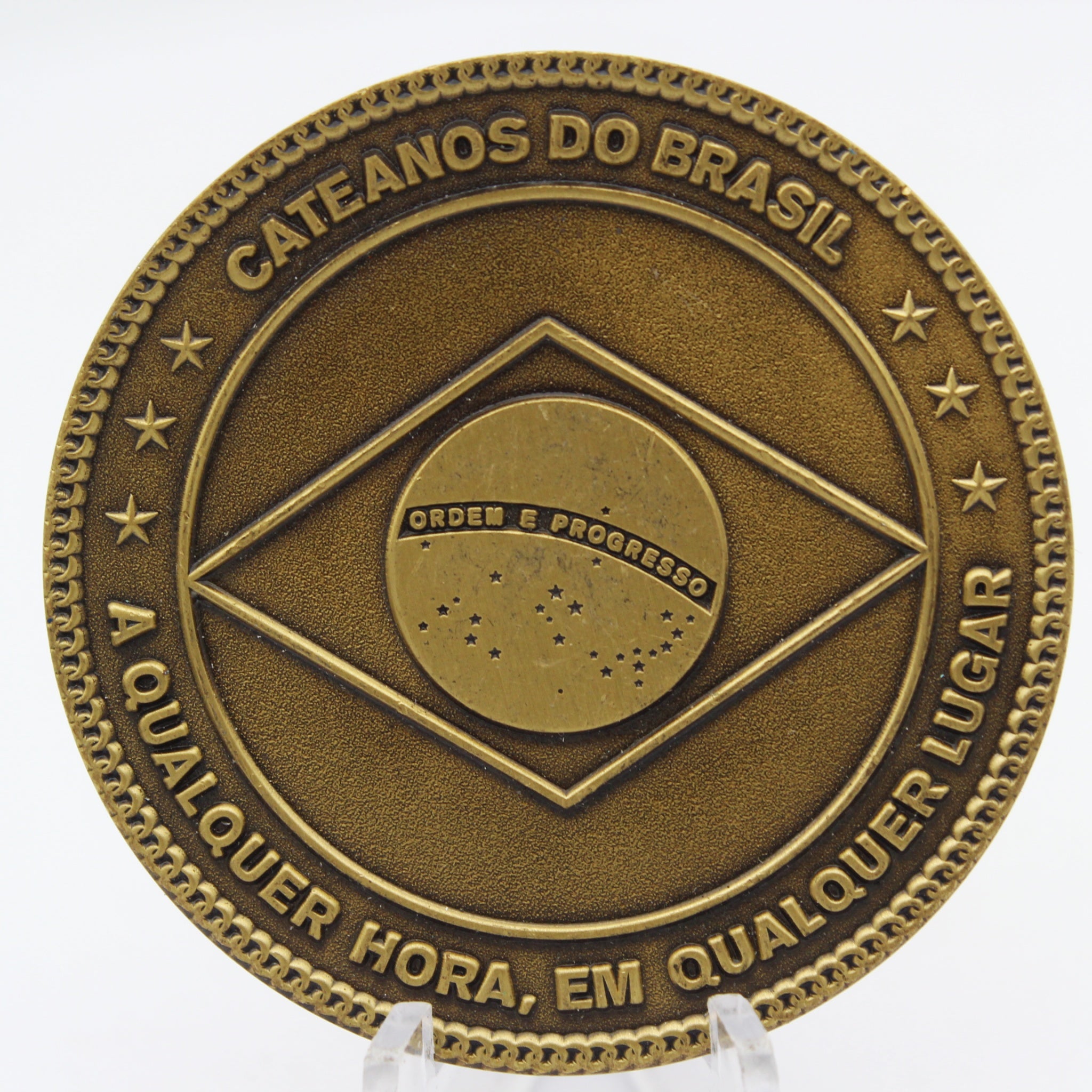 Brazil Ações Táticas Especiais Skull Challenge Coin 2” Copper Collectible Pre-owned