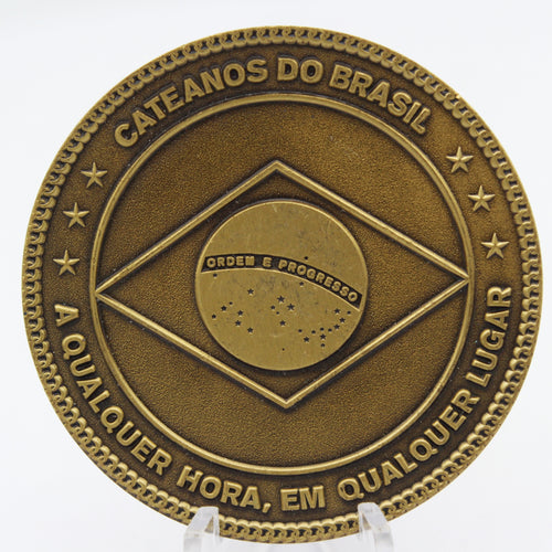 Brazil Ações Táticas Especiais Skull Challenge Coin 2” Copper Collectible Pre-owned