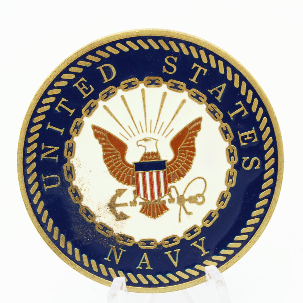 United States Navy Sailors Creed Challenge Coin 1.75 Inch Copper Pre-owned