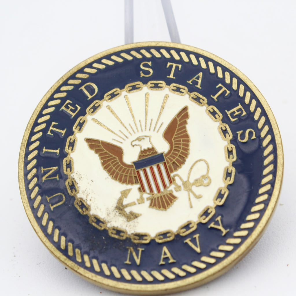 United States Navy Sailors Creed Challenge Coin 1.75 Inch Copper Pre-owned