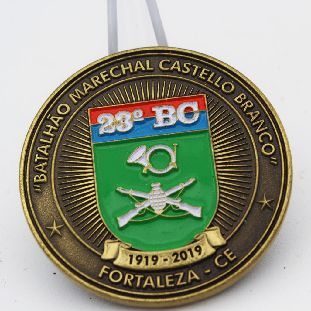 23º BC Batalhão Marechal Castello Branco 100 Anos Challenge Coin 1.75 Inch Copper Pre-owned