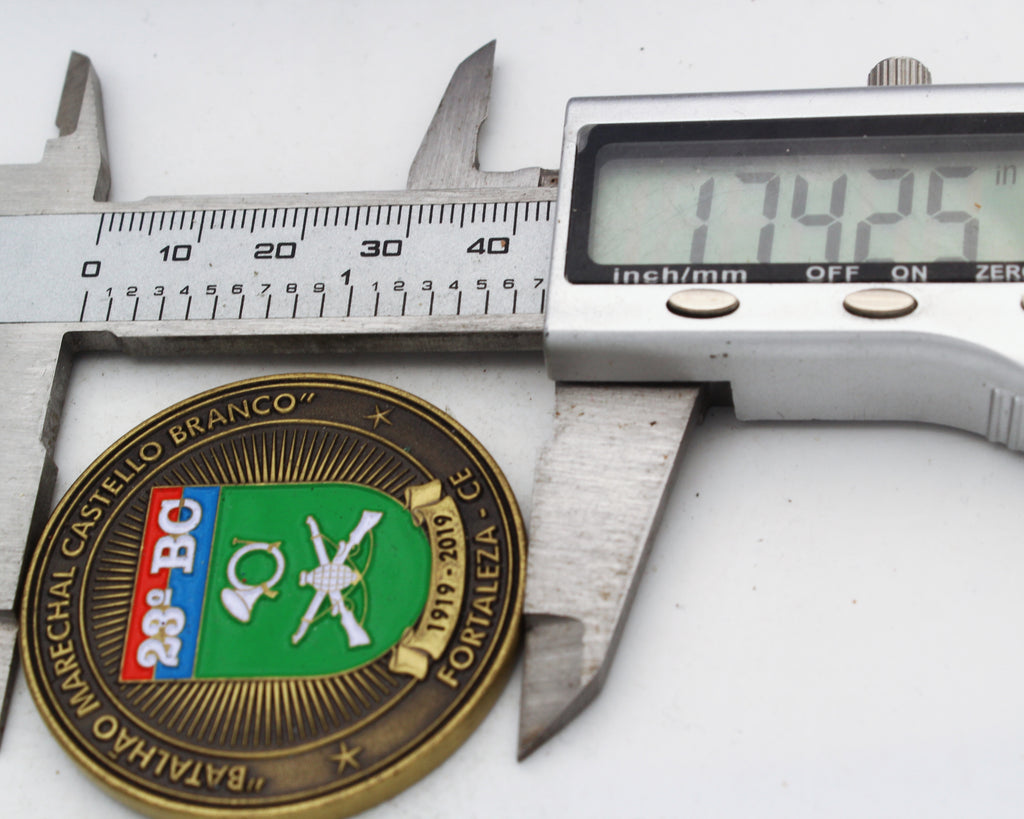 23º BC Batalhão Marechal Castello Branco 100 Anos Challenge Coin 1.75 Inch Copper Pre-owned