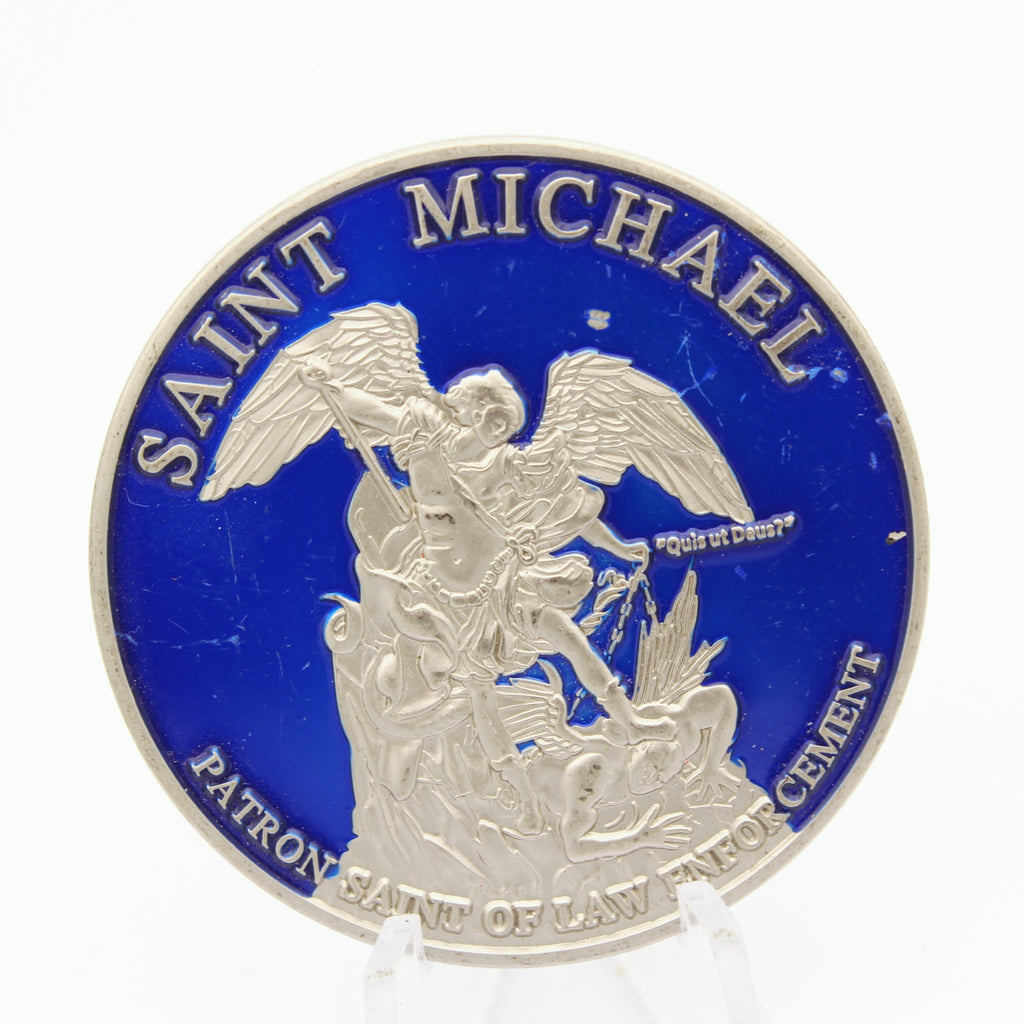 United States Marshal Saint Michael Challenge Coin 1.75 Inch Copper Pre-owned